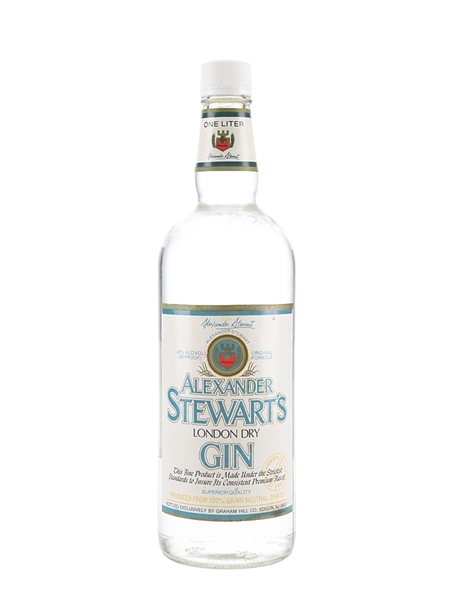Alexander Stewart's London Dry Gin Bottled 1980s 100cl / 40%