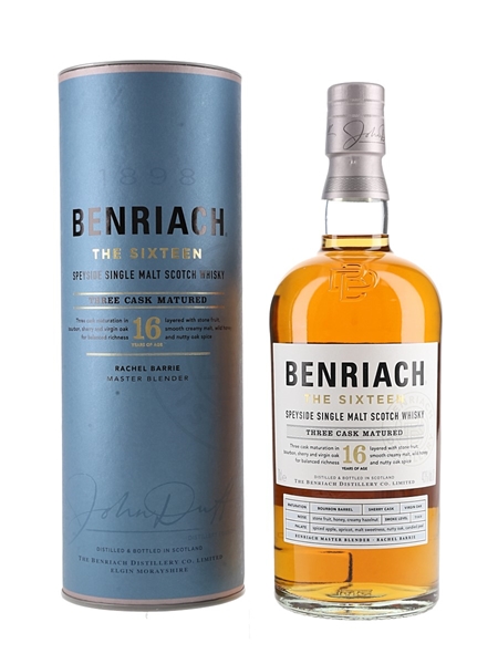 Benriach 16 Year Old Bottled 2023 - Three Cask Matured 70cl / 43%