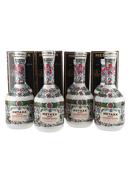 Metaxa Grand Olympian Reserve Golden Centenary 1988 4 x 70cl / 40%