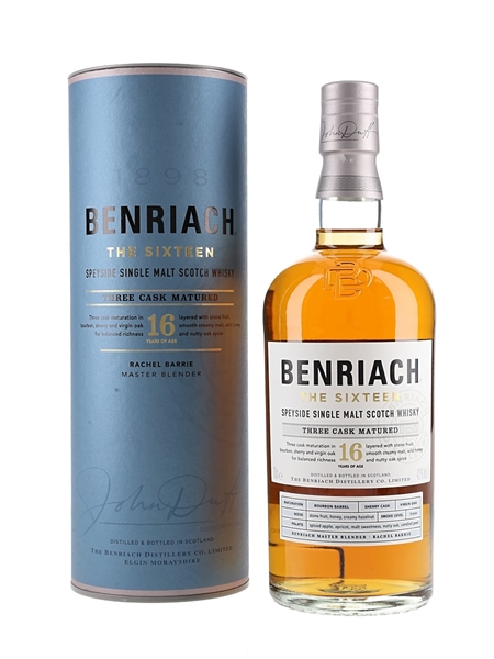 Benriach 16 Year Old Bottled 2023 - Three Cask Matured 70cl / 43%