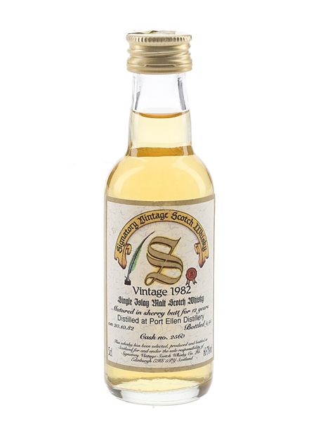 Port Ellen 1982 12 Year Old Bottled 1995 - Signatory Vintage 5cl / 60.7%