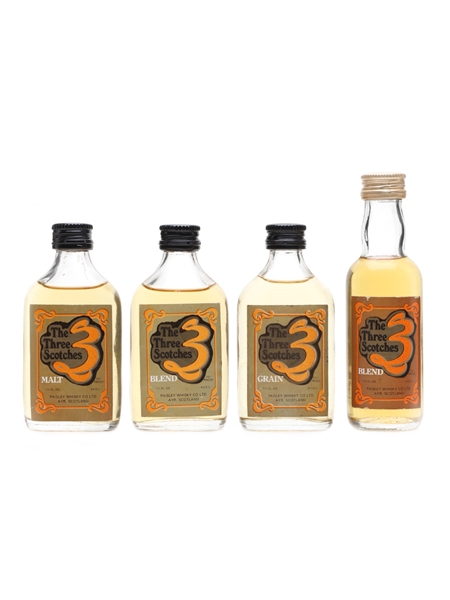 The Three Scotches  4 x 5cl