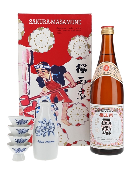 Sakura Masamune Sake Sake & Cups Set 72cl / 13.5%