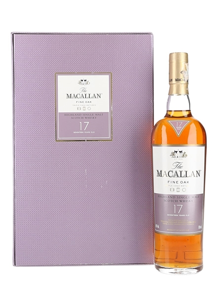 Macallan 17 Year Old Fine Oak Triple Cask Matured - Gift Box 70cl / 43%