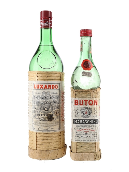 Buton & Luxardo Maraschino Liqueur Bottled 1970s 150cl & 75cl / 32%