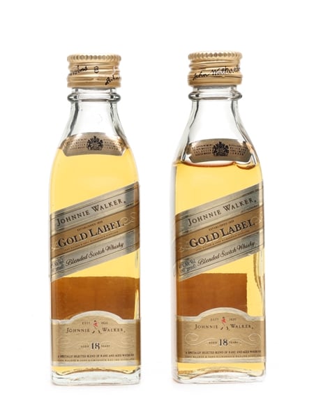 Johnnie Walker 18 Year Old Gold Label  2 x 5cl