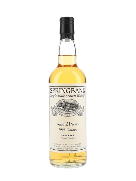 Springbank 1993 21 Year Old Bottled 2014 - Private Single Cask 70cl / 50%