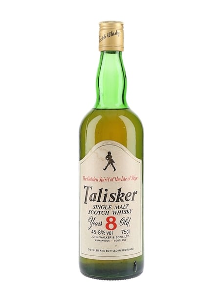 Talisker 8 Year Old Bottled 1980s - The Distiller's Agency Ltd 75cl / 45.8%