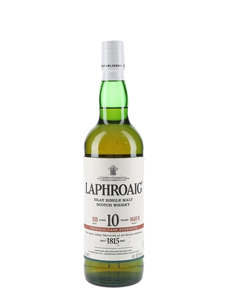 Laphroaig 10 Year Old Cask Strength Bottled 2016 - Batch 008 70cl / 59.2%