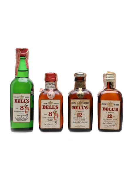 Bell's 8 Year Old & 12 Year Old US Import 4 x 5cl