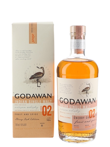 Godawan Indian Single Malt Whisky Bottled 2024 - Cherry Cask Edition - 02 Series 70cl / 46%