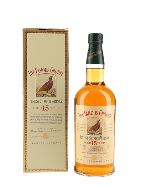 Famous Grouse 15 Year Old Bottled 1990s 70cl / 43%