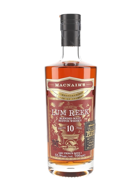 MacNair's Lum Reek 10 Year Old Bottled 2022 - Peated 70cl / 55.8%
