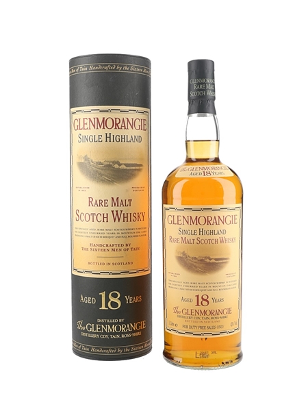 Glenmorangie 18 Year Old Bottled 1990s 100cl / 43%