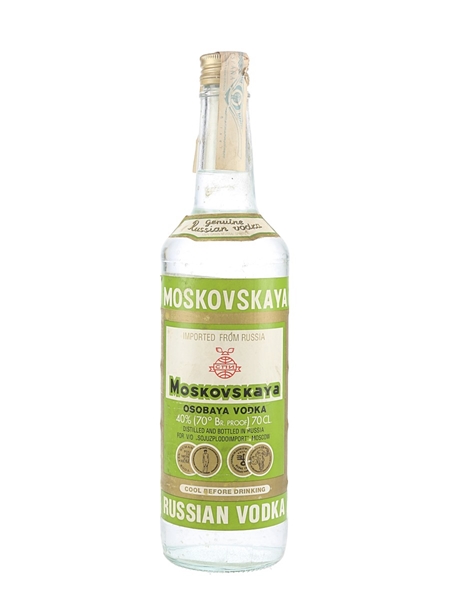 Moskovskaya Russian Vodka Bottled 1990s 70cl / 40%