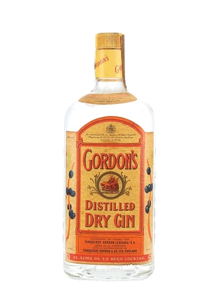 Gordon's Dry Gin Bottled 1970s - Spain 100cl / 43%
