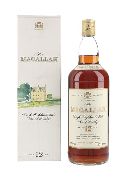 Macallan 12 Year Old Bottled 1990s 113cl / 43%