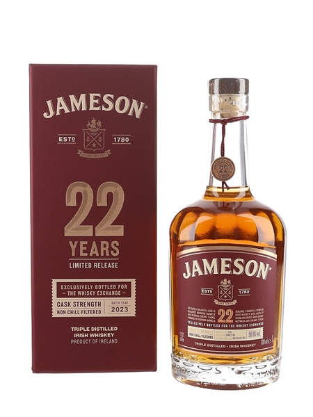 Jameson 22 Year Old Bottled 2023 - The Whisky Exchange 70cl / 56.6%