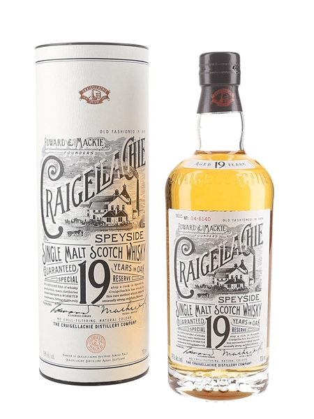 Craigellachie 19 Year Old Batch Number 04-6140 70cl / 46%