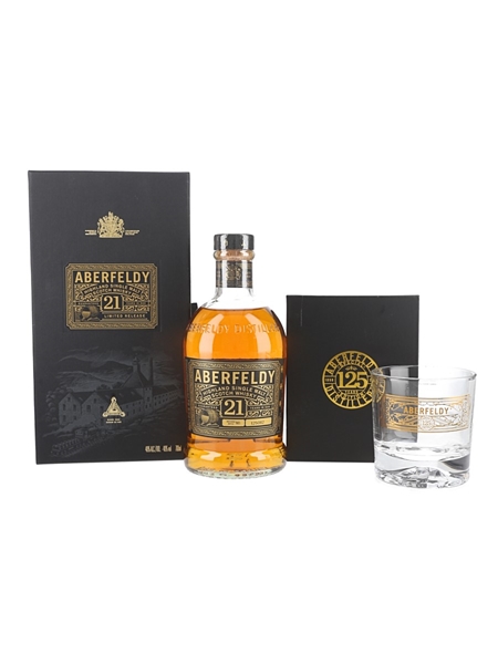 Aberfeldy 21 Year Old and Branded Glass  70cl / 40%