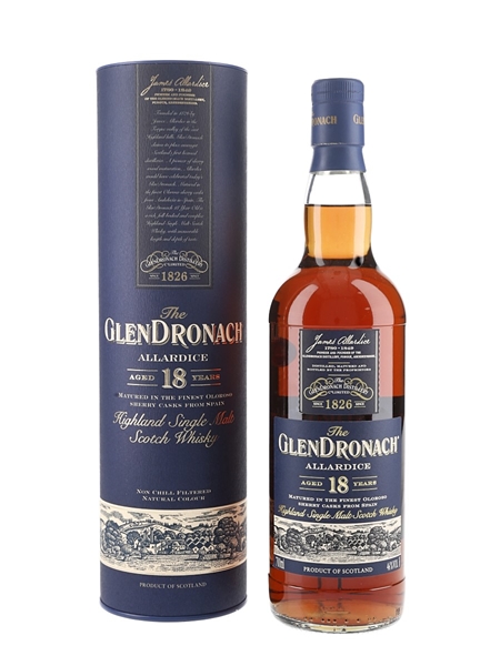 Glendronach 18 Year Old Allardice Bottled 2018 70cl / 46%