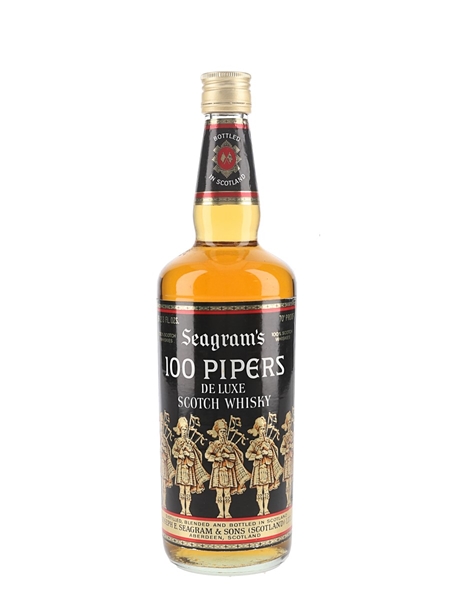 Seagram's 100 Pipers Bottled 1970s 75.7cl / 40%