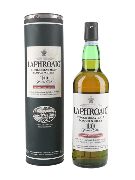 Laphroaig 10 Year Old Original Cask Strength Bottled 2000s 70cl / 55.7%