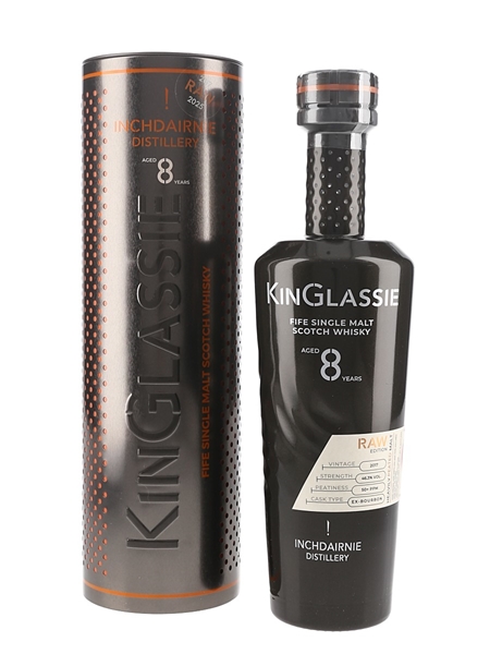 Inchdairnie KinGlassie 2017 8 Year Old Fife Single Malt Scotch Whisky - 50+ PPM 70cl / 46.3%