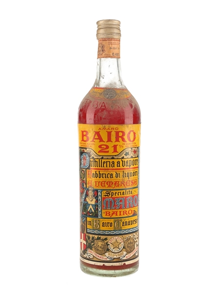Amaro Bairo Bottled 1960s 75cl / 21%