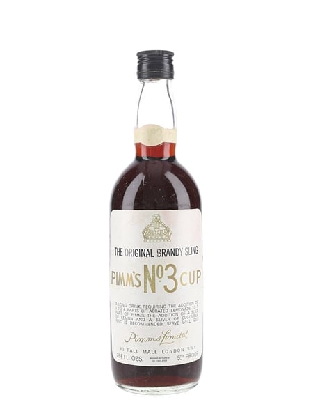 Pimm's No.3 Cup The Original Brandy Sling Bottled 1970s 75.7cl / 31.4%