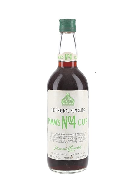 Pimm's No.4 Cup Rum Sling Bottled 1970s 75.7cl / 31.4%