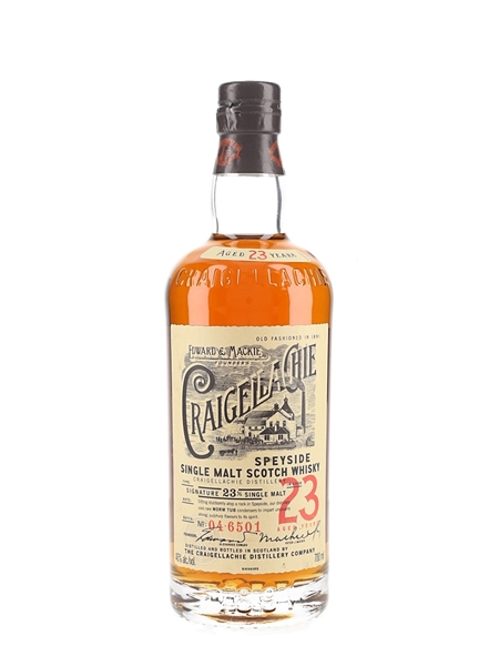 Craigellachie 23 Year Old Batch Number 046501 70cl / 46%