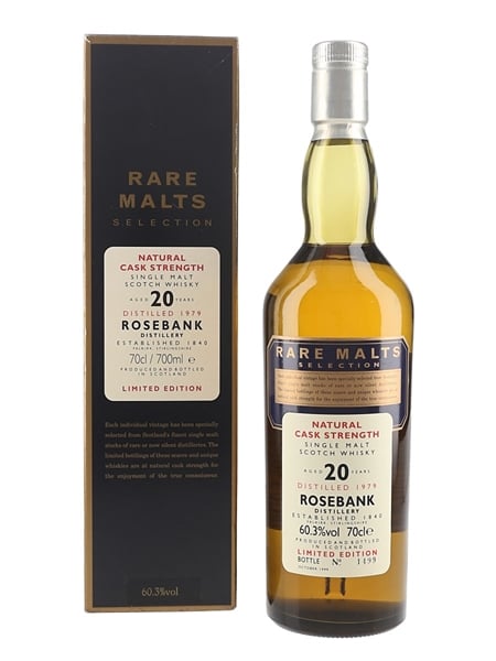 Rosebank 1979 20 Year Old Bottled 1999 - Rare Malts Selection 70cl / 60.3%