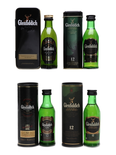 Glenfiddich 12 Year Old  4 x 5cl