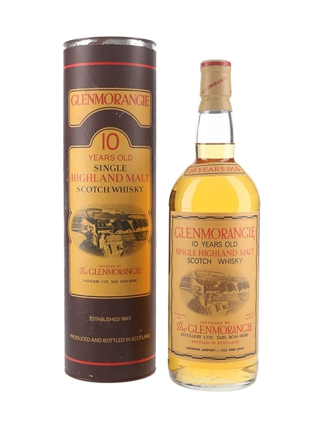 Glenmorangie 10 Year Old Bottled 1990s - Bahrain Duty Free 100cl / 43%