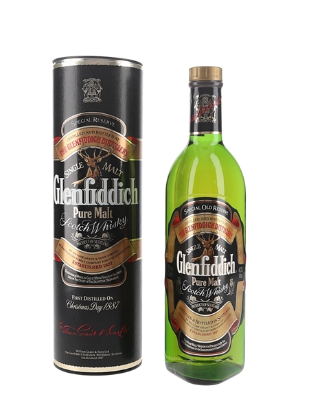 Glenfiddich Special Old Reserve Pure Malt Bottled 1980s - First Distilled On Christmas Day 1887 75cl / 40%