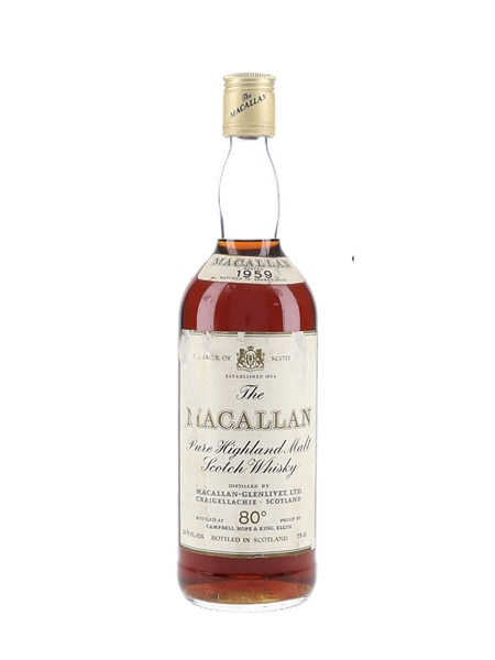 Macallan 1959 Campbell, Hope & King Bottled 1970s 75cl / 46%