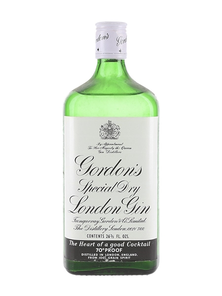 Gordon's Special Dry London Gin Bottled 1970s 75.7cl / 40%