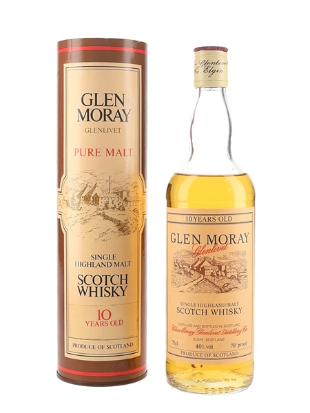 Glen Moray Glenlivet 10 Year Old Bottled 1980s 75cl / 40%