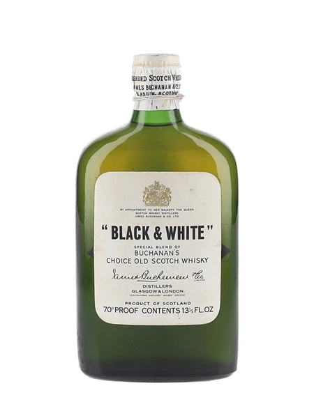 Buchanan's Black & White Spring Cap Bottled 1950s-1960s 37.8cl / 40%