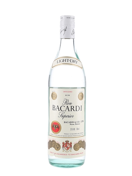 Bacardi Carta Blanca Superior Bottled 1980s 75cl / 37.5%