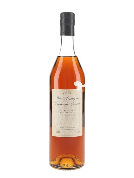 Baron De Lustrac 1972 Armagnac  70cl / 40%