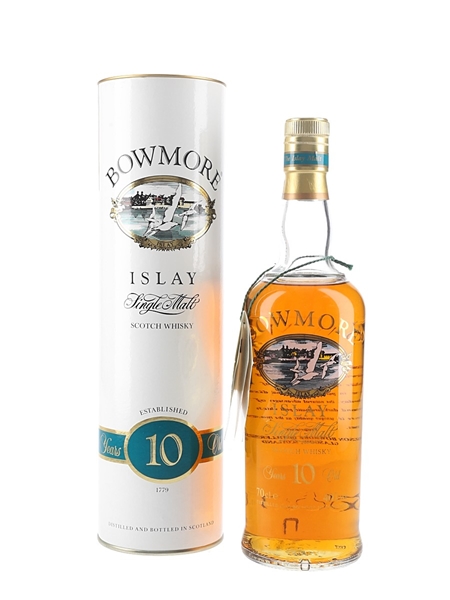 Bowmore 10 Year Old Bottled 1990s - Screen Printed Label 70cl / 40%
