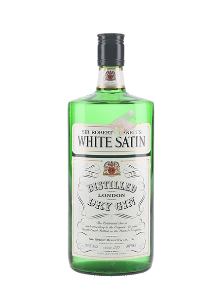 Sir Robert Burnett's White Satin London Dry Gin Bottled 1970s 75.7cl / 40%