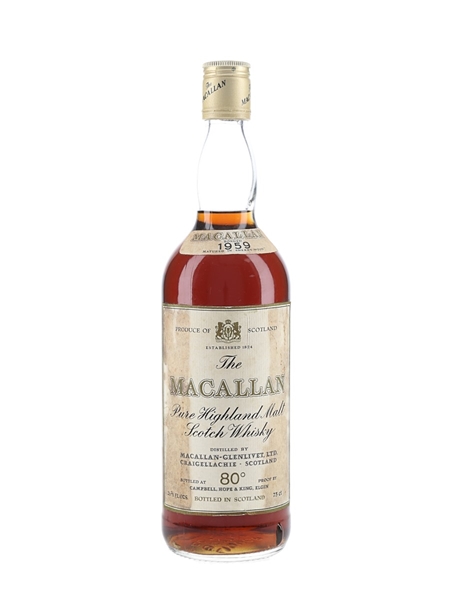 Macallan 1959 Campbell, Hope & King Bottled 1970s 75cl / 46%