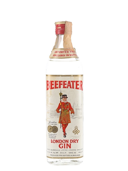 Beefeater London Distilled Dry Gin Bottled 1980s - SILVA 75cl / 40%