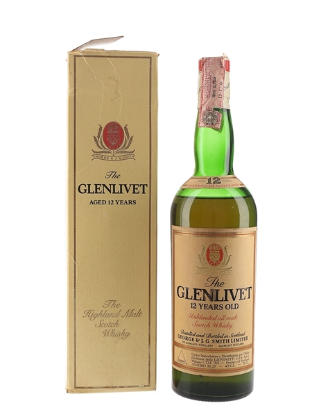 Glenlivet 12 Year Old Bottled 1980s - Giovinetti 75cl / 43%