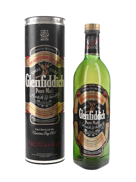 Glenfiddich Special Old Reserve Pure Malt Bottled 1980s 75cl / 40%