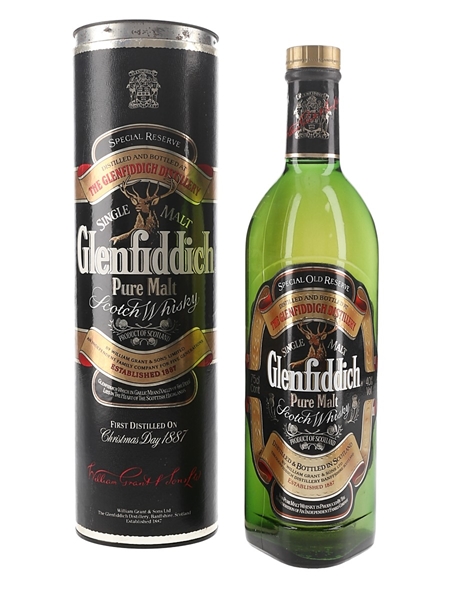 Glenfiddich Special Old Reserve Pure Malt Bottled 1980s 75cl / 40%
