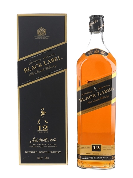 Johnnie Walker Black Label 12 Year Old Bottled 2000s 100cl / 43%